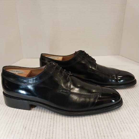 SALVATORE FERRAGAMO men's size 11.5 D black Derby. - Picture 5 of 9